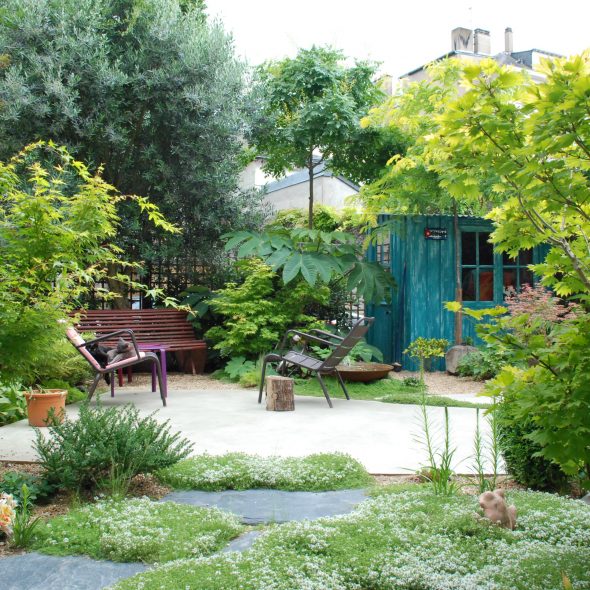 Mini jardin en centre ville (100 m²)
